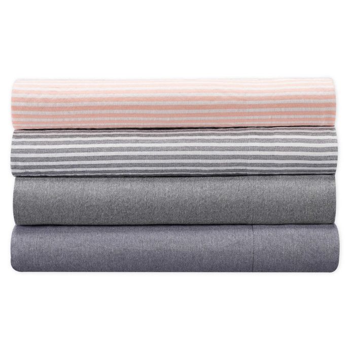 UGG® Devon Garment Washed Striped Twin XL Sheet Set in Sunset 