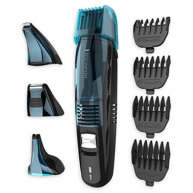 Remington&reg; Lithium Power Series 4-in-1 Vacuum Trimmer in Blue. View a larger version of this product image.