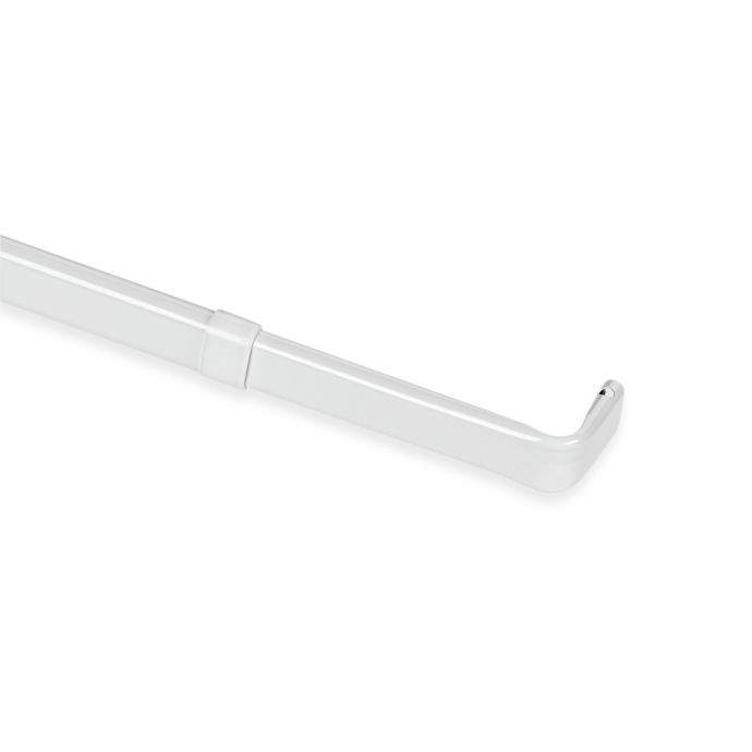 Springs Window Fashions Adjustable Single Curtain Rod In White