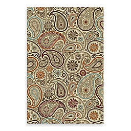 Concord Global Paisley 5-Foot 3-Inch x 7-Foot 3-Inch Rug in Ivory