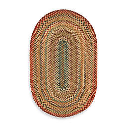 Capel Portland Oval Indoor Braided Rug - Gold