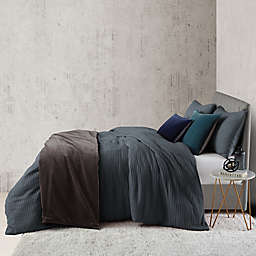 O&O by Olivia & Oliver™ Waffle 2-Piece Twin Duvet Cover Set in Slate