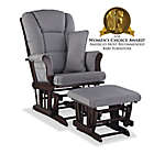Alternate image 1 for Storkcraft&trade; Tuscany Glider and Ottoman Set in Espresso/Grey