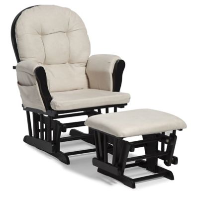 navy glider and ottoman set