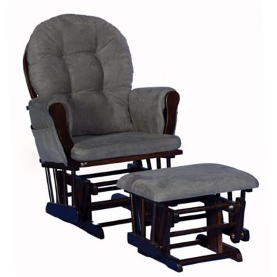 storkcraft hoop espresso frame glider and ottoman