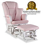 Alternate image 1 for Storkcraft&reg; Tuscany Glider and Ottoman Set in White/Pink Swirl