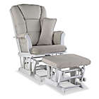 Alternate image 0 for Storkcraft Tuscany Glider and Ottoman in White/Taupe Swirl