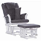 Alternate image 0 for Storkcraft Tuscany Glider and Ottoman in White/Grey