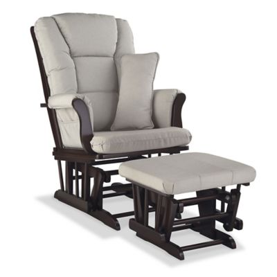 espresso glider and ottoman