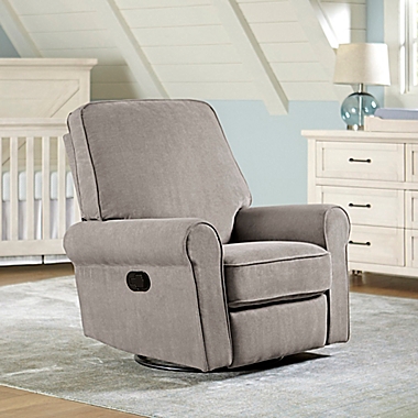 Westwood Design Savannah Swivel Glider and Recliner in Platiunum. View a larger version of this product image.