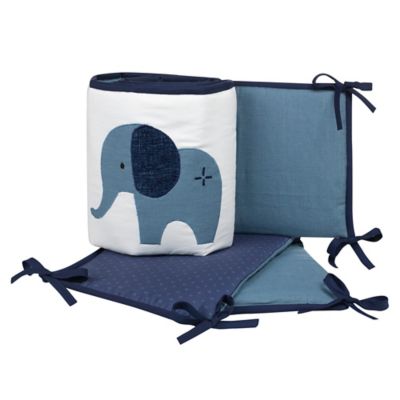 elephant crib bumper