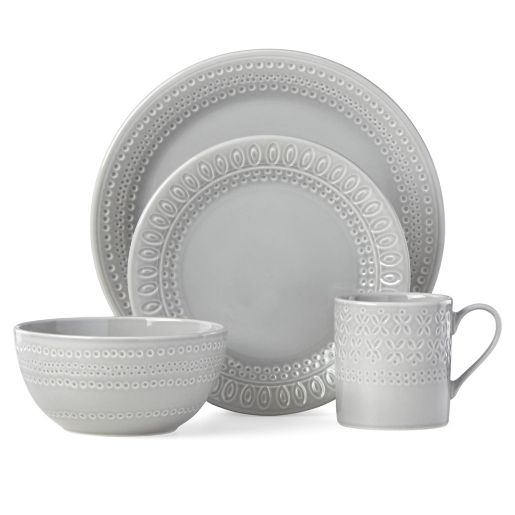 kate spade new york Willow Drive Grey™ Dinnerware Collection | Bed Bath &  Beyond