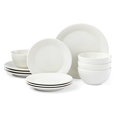 kate spade new york Willow Drive Cream&trade; 12-Piece Dinnerware Set. View a larger version of this product image.
