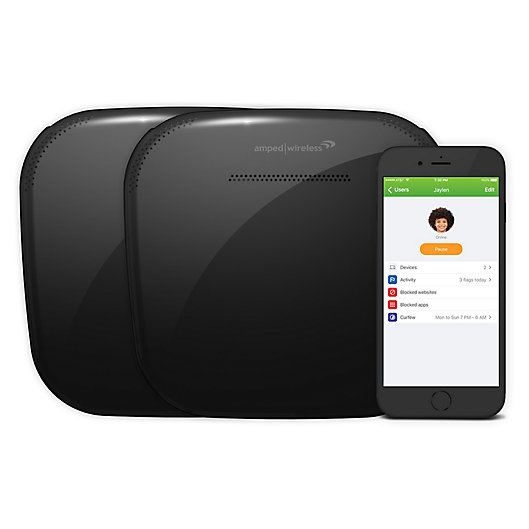 Alternate image 1 for Amped Wireless ALLY Whole Home 6-Piece Smart Wi-Fi System in Black