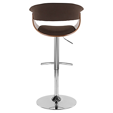 LumiSource&reg; Vintage Mod Adjustable Swivel Bar Stool in Espresso. View a larger version of this product image.
