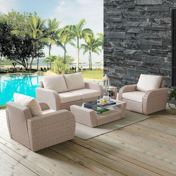 Crosley St Augustine Resin Wicker Patio Furniture Collection Bed Bath Beyond