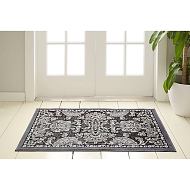 Home Dynamix Maplewood 1&#39;7 x 2&#39;7 Washable Accent Rug in Grey. View a larger version of this product image.