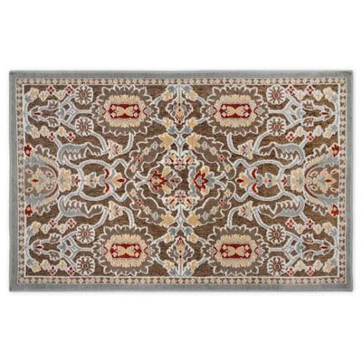 Home Dynamix Maplewood 2-Foot 3-Inch x 3-Foot 7-Inch Washable Accent Rug in Taupe