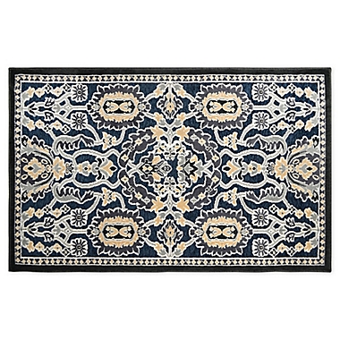 Home Dynamix Maplewood 2-Foot 3-Inch x 3-Foot 7-Inch Washable Accent Rug in Navy. View a larger version of this product image.
