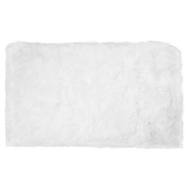 Home Dynamix Faux Fur 2-Foot 6-Inch x 3-Foot 11-Inch Accent Rug in White. View a larger version of this product image.