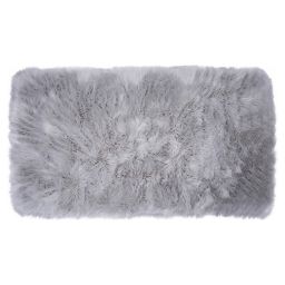 Home Dynamix Faux Fur 2-Foot 6-Inch x 3-Foot 11-Inch Accent Rug in Grey