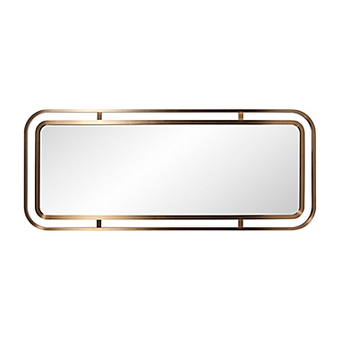 Howard Elliott&reg; Dearborn 72-Inch x 30-Inch Rectangular Mirror in Brass. View a larger version of this product image.