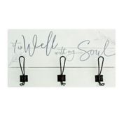 P Graham "It is Well with My Soul" 20-Inch x 10-Inch Hanging Hooks Wall Art