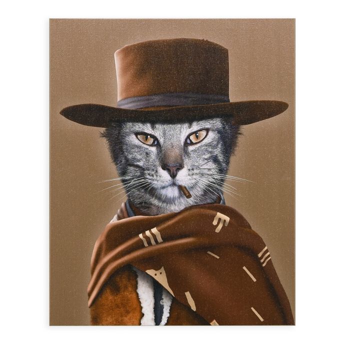 Empire Art Direct Pets Rock Western Canvas Wall Art In Brown Bed Bath Beyond
