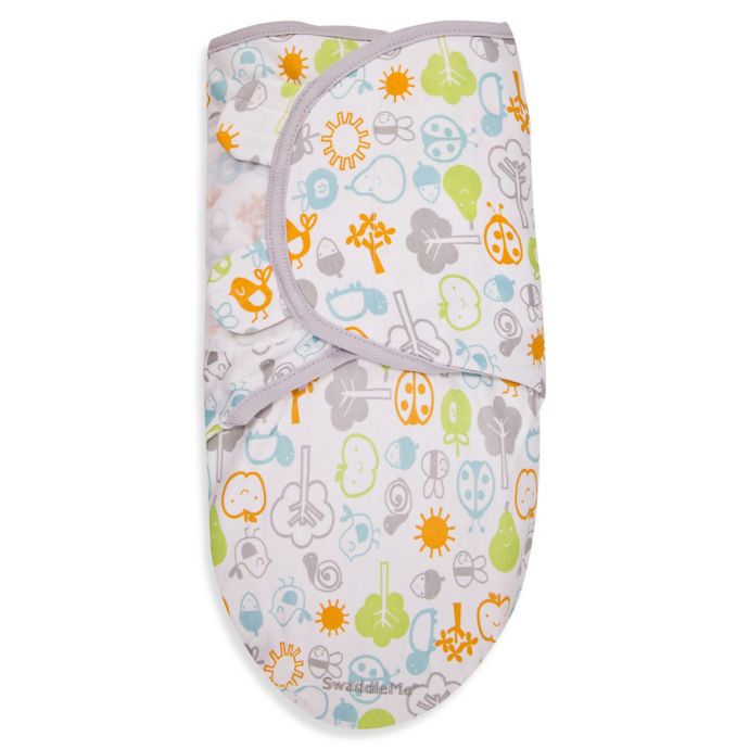 SwaddleMe® Small Cotton Swaddle in Friendly Fruit | Bed Bath and Beyond ...