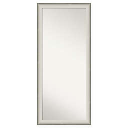Amanti Art Allure 28-Inch x 64-Inch Framed Full Length Floor/Leaner Mirror in Nickel/Silver