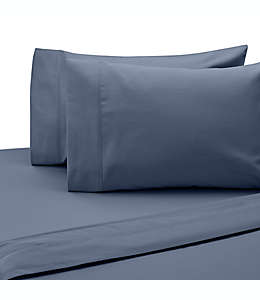 Fundas estándar de algodón para almohadas SALT™ de 300 hilos color azul mezclilla, Set de 2 piezas
