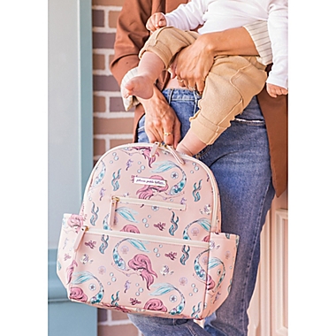 Petunia Pickle Bottom&reg; Little Mermaid Ace Backpack Diaper Bag in Pink. View a larger version of this product image.