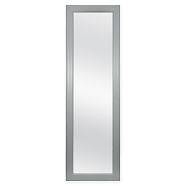 SALT&trade; Over the Door Mirror 16-Inch x 52-Inch in Light Grey. View a larger version of this product image.