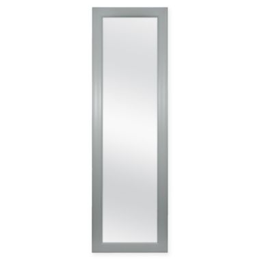 SALT&trade; Over the Door Mirror 16-Inch x 52-Inch in Light Grey. View a larger version of this product image.