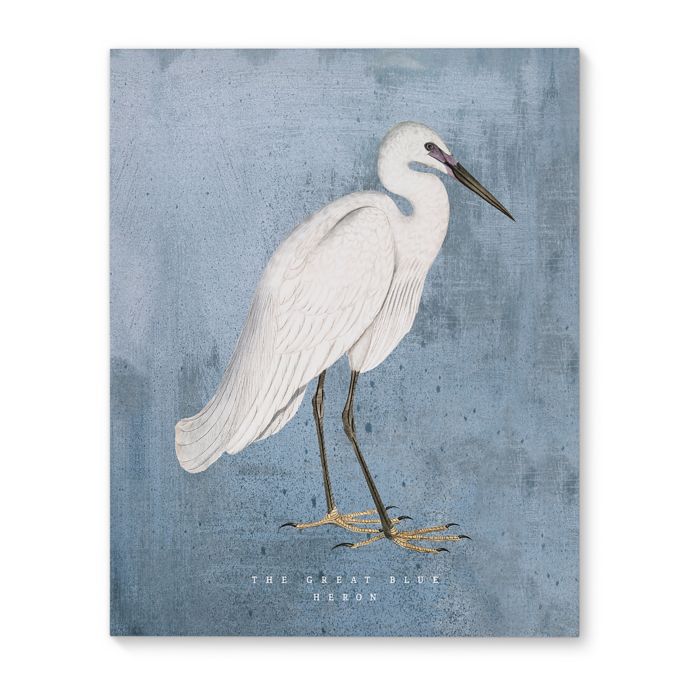 The Great Blue Heron Canvas Wall Art Bed Bath Beyond