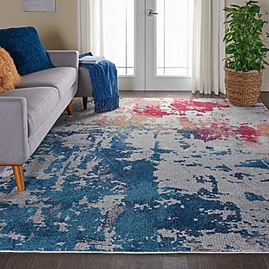 Nourison Global Abstract 7&#39;10 x 9&#39;10 Multicolor Area Rug. View a larger version of this product image.