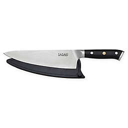 Sasaki Masuta 8-Inch Chef Knife with Sheath in Black