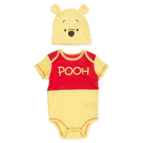 disney bodysuit winnie pooh cap piece yellow