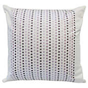 Canadian Living Sussex Embroidered Square Throw Pillow in Plum
