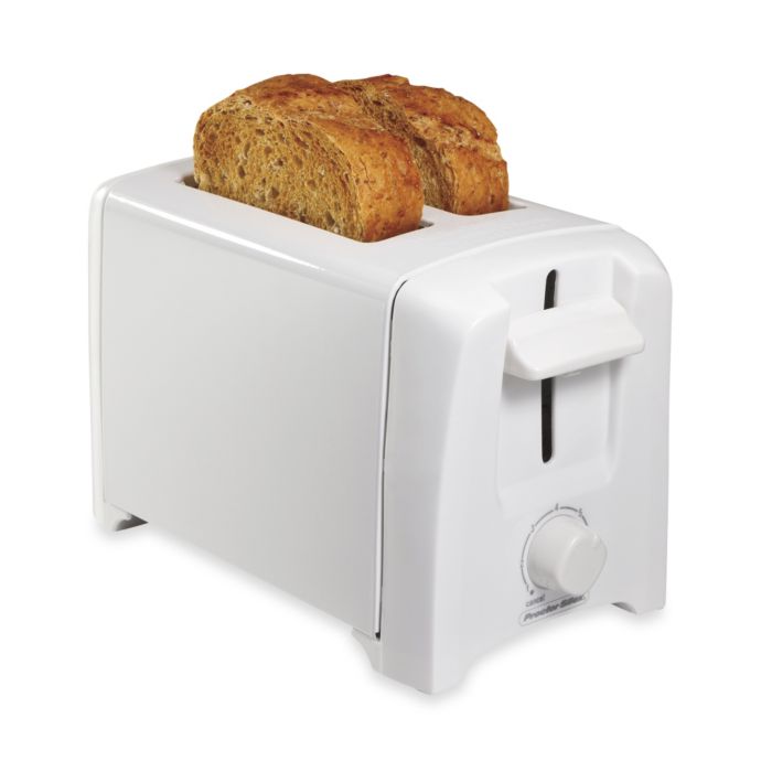 Proctor Silex® 2Slice Extra Wide Slot Toaster in White Bed Bath & Beyond