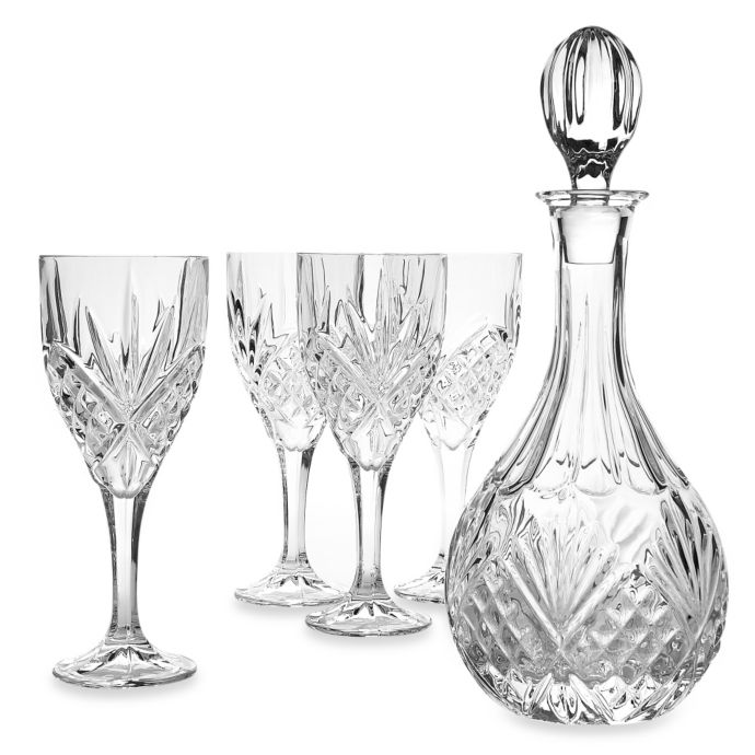 Godinger Dublin Crystal Wine 5Piece Barware Set Bed Bath and Beyond