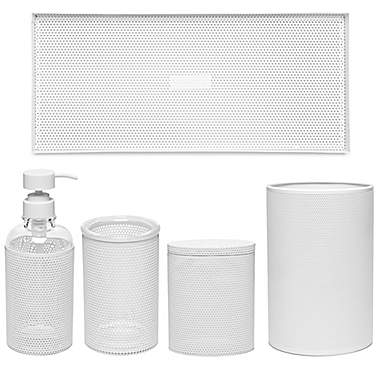 Calvin Klein Donald Mesh Bath Accessory Collection in White. View a larger version of this product image.