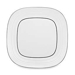 Mikasa® Swirl Square Banded 12-Inch White Platter