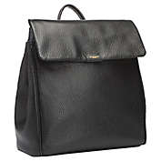 Storksak St. James Leather Diaper Backpack in Black