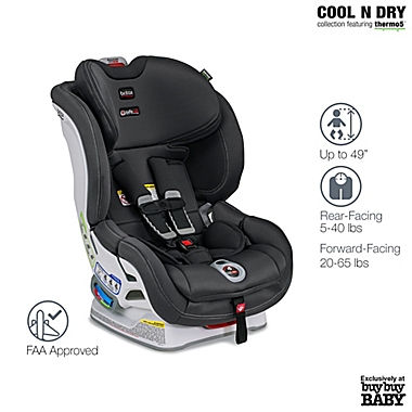 BRITAX&reg; Boulevard ClickTight&trade; Cool N Dry Convertible Car Seat in Grey. View a larger version of this product image.