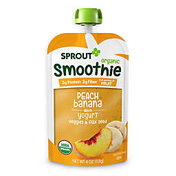 Sprout 4 oz. Peach Banana with Yogurt Veggies & Flax Seed Organic Smoothie