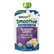 Sprout&reg; 4 oz. Blueberry Banana with Coconut Milk Veggies and Flax Seed Organic Smoothie