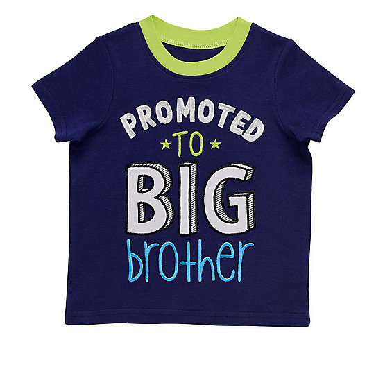 Alternate image 1 for Start-up Kids® Promoted Big Brother T-Shirt in Navy/Lime