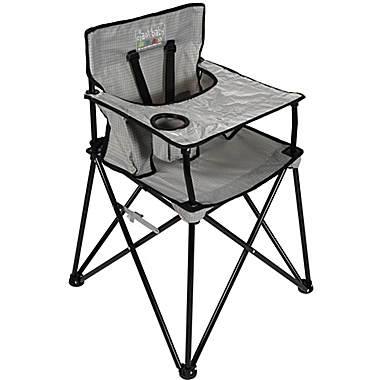 ciao! baby&reg; Portable High Chair in Grey. View a larger version of this product image.