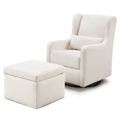 swivel rocker with footstool